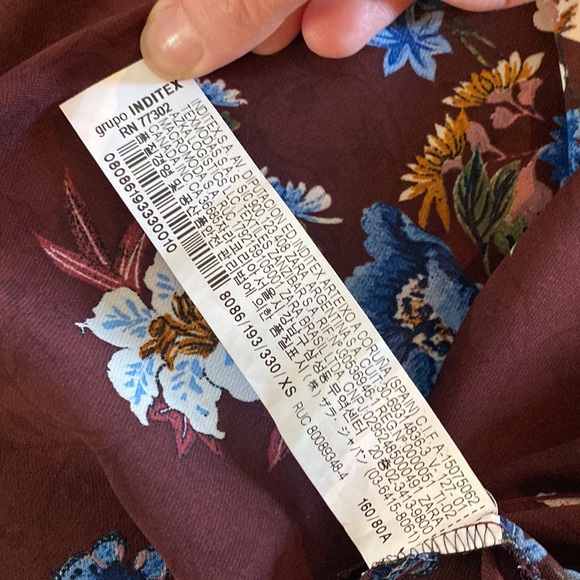 Zara Flower wrap top - Picture 7 of 10